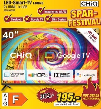 Poco CHIQ LED-Smart-TV L40G7B Angebot