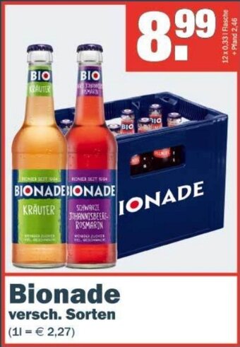 Benz Getränke Bionade 12 x 0,33 L Flasche Angebot