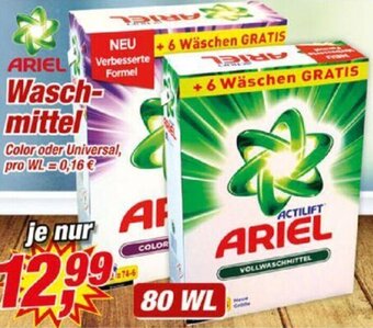 Posten Börse Ariel Waschmittel 80 WL Angebot