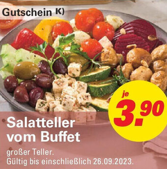 Höffner Salatteller vom Buffet Angebot