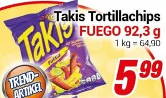 CENTERSHOP Takis Tortillachips FUEGO 92,3 g Angebot
