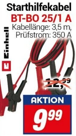 CENTERSHOP Einhell Starthilfekabel BT-BO 25/1 A Angebot