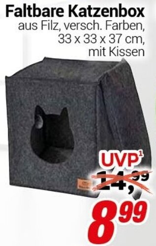 CENTERSHOP Faltbare Katzenbox Angebot