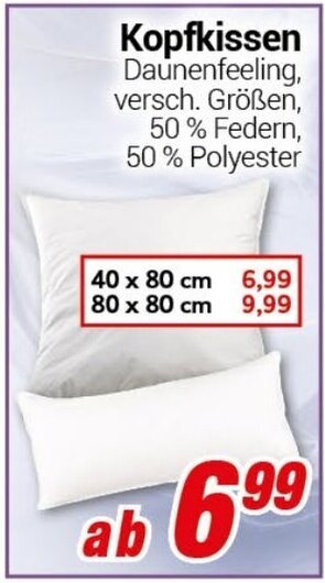 CENTERSHOP Kopfkissen Angebot