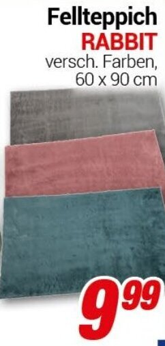CENTERSHOP Fellteppich RABBIT Angebot