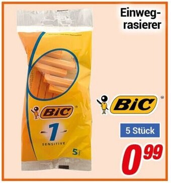 CENTERSHOP BIC Einwegrasierer 5 Stück Angebot