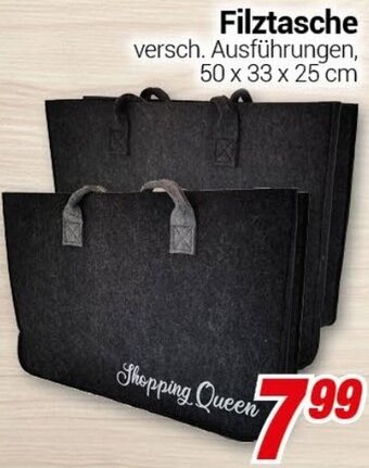 CENTERSHOP Filztasche Angebot