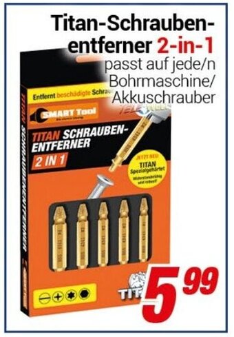 CENTERSHOP Titan-Schraubenentferner 2-in-1 Angebot