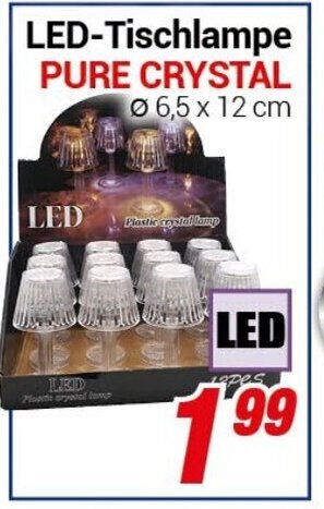 CENTERSHOP LED-Tischlampe PURE CRYSTAL Angebot