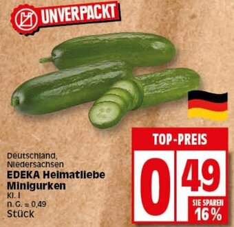 Elli Markt EDEKA Heimatliebe Minigurken Angebot
