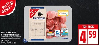Elli Markt GUT&GÜNSTIG Schinkengulasch 500g Packung Angebot