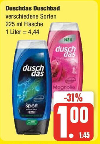 Edeka Duschdas Duschbad 225 ml Flasche Angebot