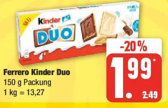 Edeka Ferrero Kinder Duo 150 g Packung Angebot