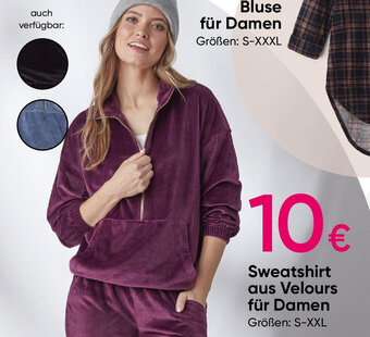 PEPCO Sweatshirt aus Velours für Damen Größen: S-XXL Angebot