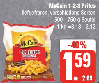 Edeka McCain 1-2-3 Frites 500 - 750 g Beutel Angebot