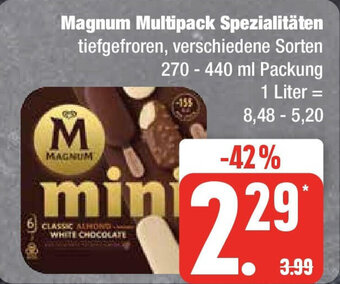 Edeka Magnum Multipack Spezialitäten 270-440 ml Packung Angebot