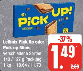 Edeka Leibniz Pick Up oder Pick up Minis 140/127 g Packung Angebot