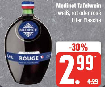 Edeka Medinet Tafelwein 1 Liter Flasche Angebot