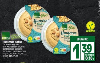 Elli Markt EDEKA Hummus natur 180g Becher Angebot