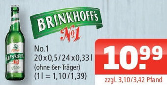 Getränke Oase BRINKHOFF'S No1 20*500/24*330ml Angebot