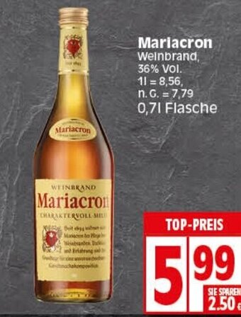 Elli Markt Mariacron 0,7 l Flasche Angebot