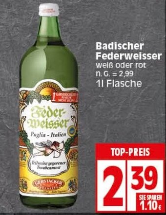 Elli Markt Badischer Federweisser 1 l Flasche Angebot