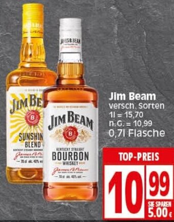 Elli Markt Jim Beam 0,7 l Flasche Angebot