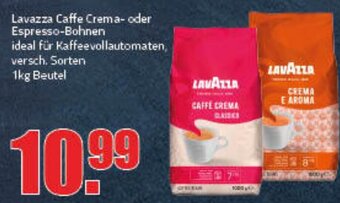 Ihr Frischmarkt Lavazza Caffe Crema- oder Espresso-Bohnen 1kg Angebot