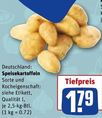 REWE Speisekartoffeln 2,5-kg-Btl. Angebot