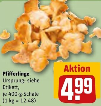 REWE Pfifferlinge 400-g-Schale Angebot