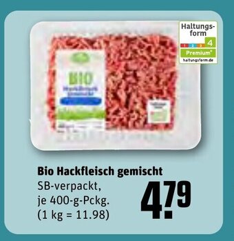 REWE Bio Hackfleisch gemischt 400-g-Pckg. Angebot