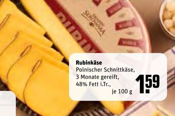 REWE Rubinkäse Polnischer Schnittkäse 100 g Angebot