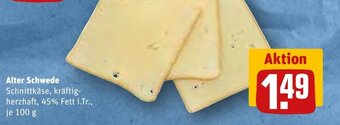 REWE Alter Schwede Schnittkäse 100 g Angebot