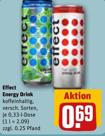 REWE Effect Energy Drink 0,33-l-Dose Angebot