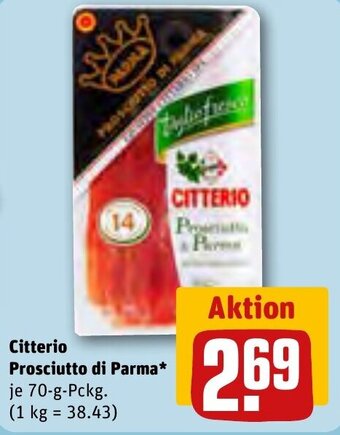 REWE Citterio Prosciutto di Parma 70-g-Pckg. Angebot