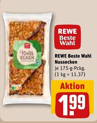 REWE REWE Beste Wahl Nussecken 175 g Pckg. Angebot