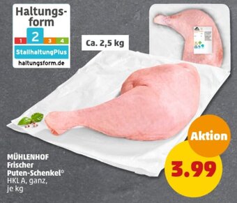 PENNY MÜHLENHOF Frischer Puten-Schenkel Angebot