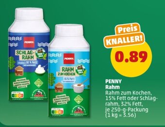 PENNY PENNY Rahm 250 g Packung Angebot