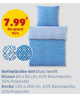 PENNY Bettwäsche-Set 80 x 80 cm Angebot