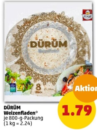 PENNY DÜRÜM Weizenfladen 800-g-Packung Angebot