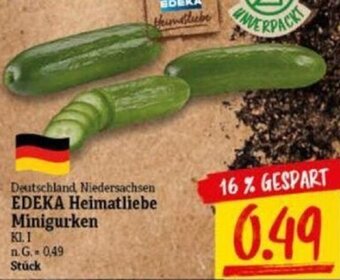 NP Discount EDEKA Heimatliebe Minigurken Angebot