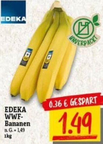 NP Discount EDEKA WWF-Bananen 1 kg Angebot