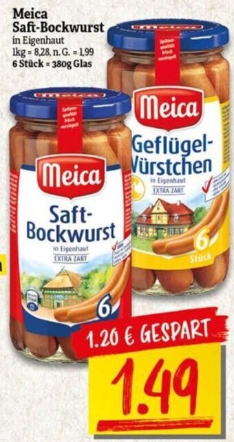 NP Discount Meica Saft-Bockwurst 380 g Glas Angebot