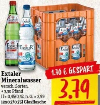 NP Discount Extaler Mineralwasser 12x0,7/0,75 L Angebot