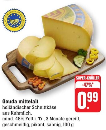 nah & gut Gouda mittelalt 100 g Angebot