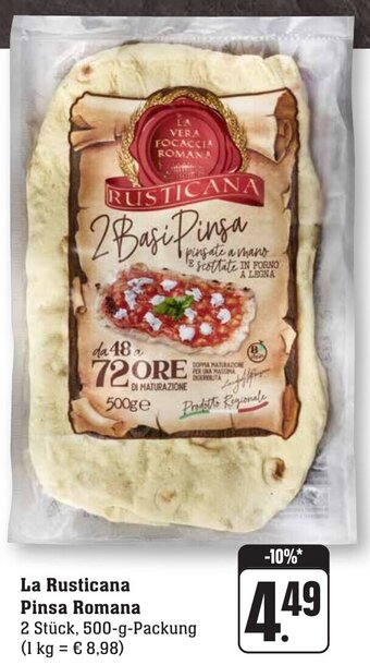 nah & gut La Rusticana Pinsa Romana 500 g Packung Angebot