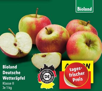 Lidl Bioland Deutsche Wetteräpfel 1 kg Angebot