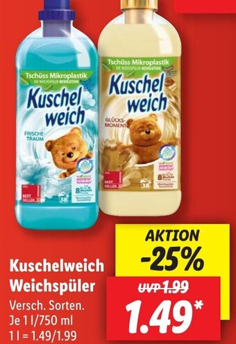 Lidl Kuschelweich Weichspüler 1 L/750 ml Angebot