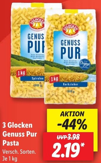 Lidl 3 Glocken Genuss Pur Pasta 1 kg Angebot