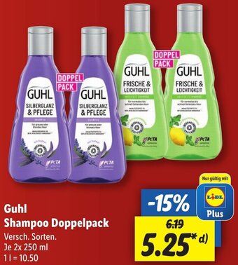 Lidl Guhl Shampoo Doppelpack 2x250 ml Angebot
